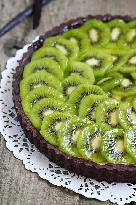 Tarte panna cotta et kiwi