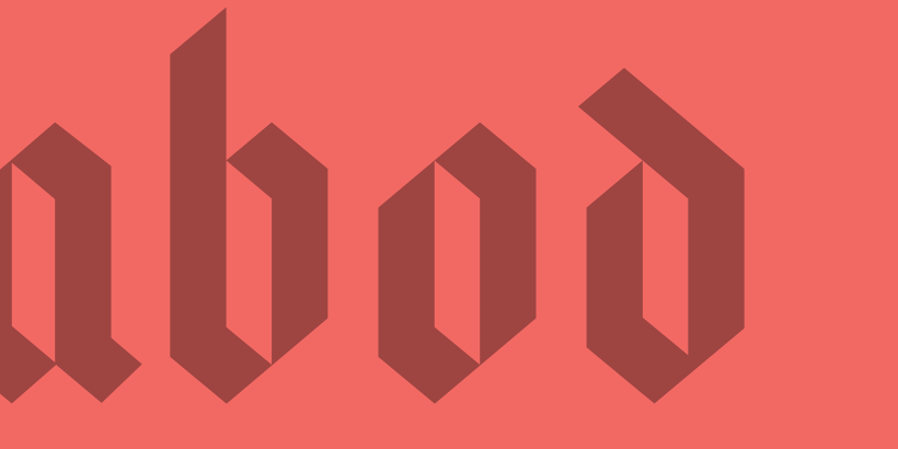 Police d'écriture gratuite (free font) de style écriture allemande par Anton Bolin