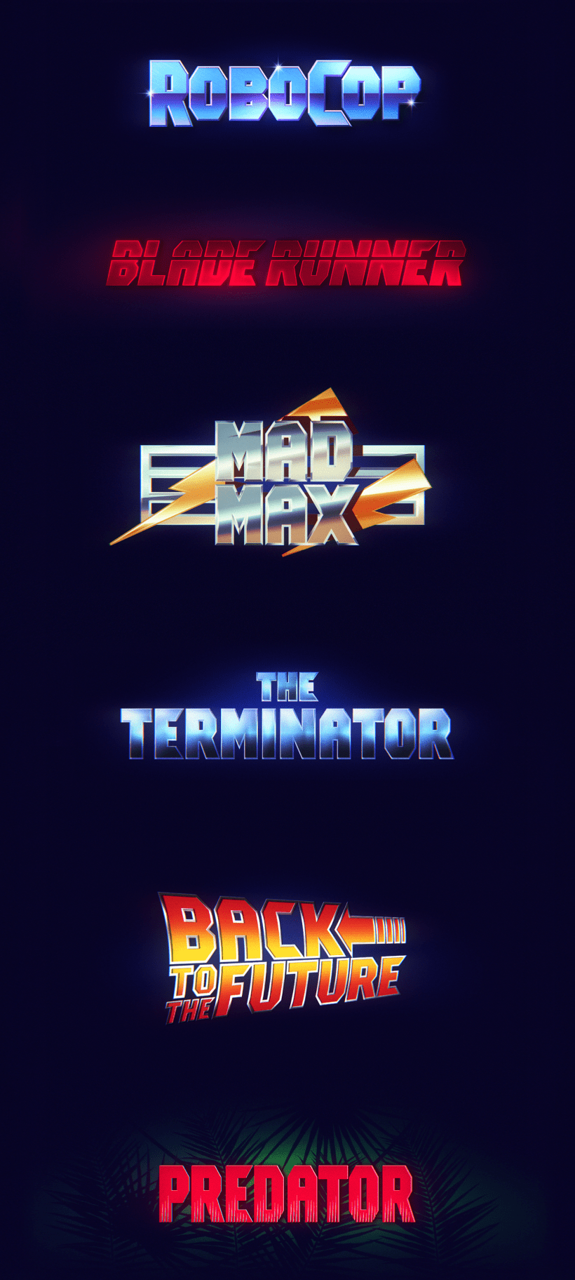 Typographie / Police d'écriture gratuite (free font) de style année 80