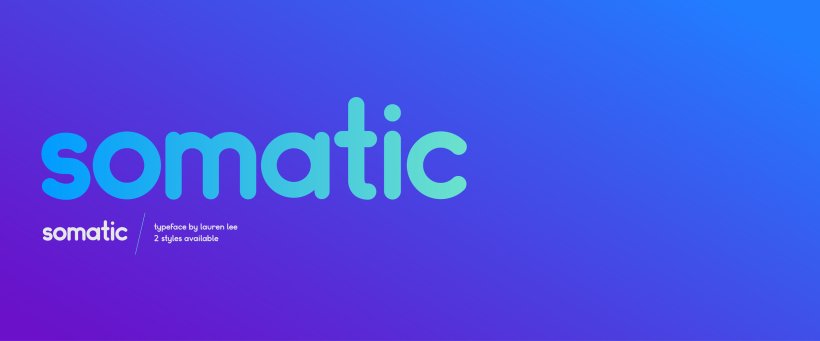 Typographie / Police d'écriture gratuite (free font) : Somatic par Lauren Lee