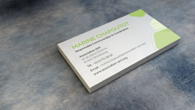 Carte de visite de l'Association AMI à Hautepierre (Strasbourg)