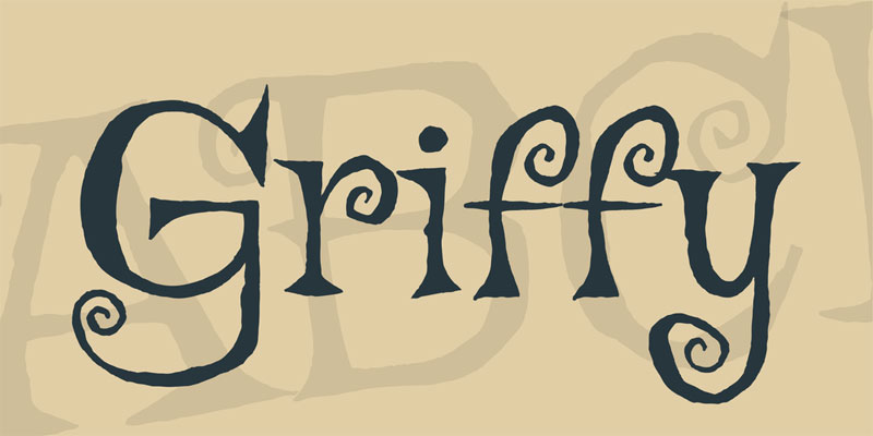Typographie gratuite Griffy pour Halloween